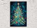 Boho Christmas Canvas - Festive Wall Art on Extra Large Gallery Wrapped Frame