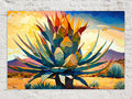 Southwest Wall Art – Agave Canvas Art Desert Landscape Print on Large Gallery Canvas