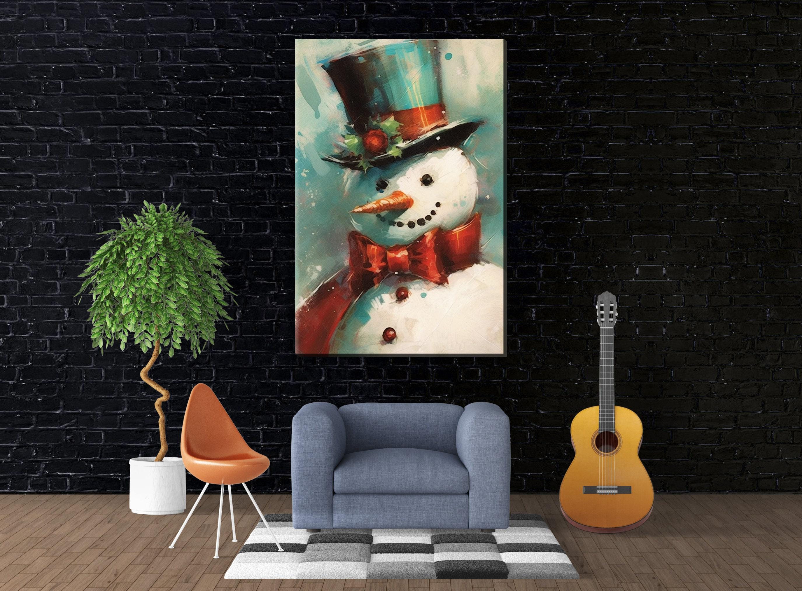 Frosty the Snowman Painting – Holiday Canvas Art | Gallery Wrapped, Ready to Hang