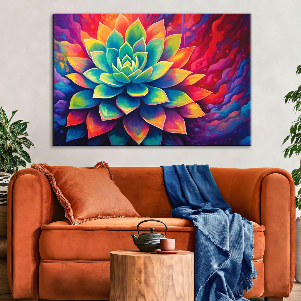 Desert Cactus Wall Art – Large Succulent Canvas | Gallery Wrapped, Ready to Hang
