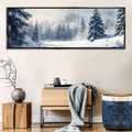 a picture of a snowy landscape with trees