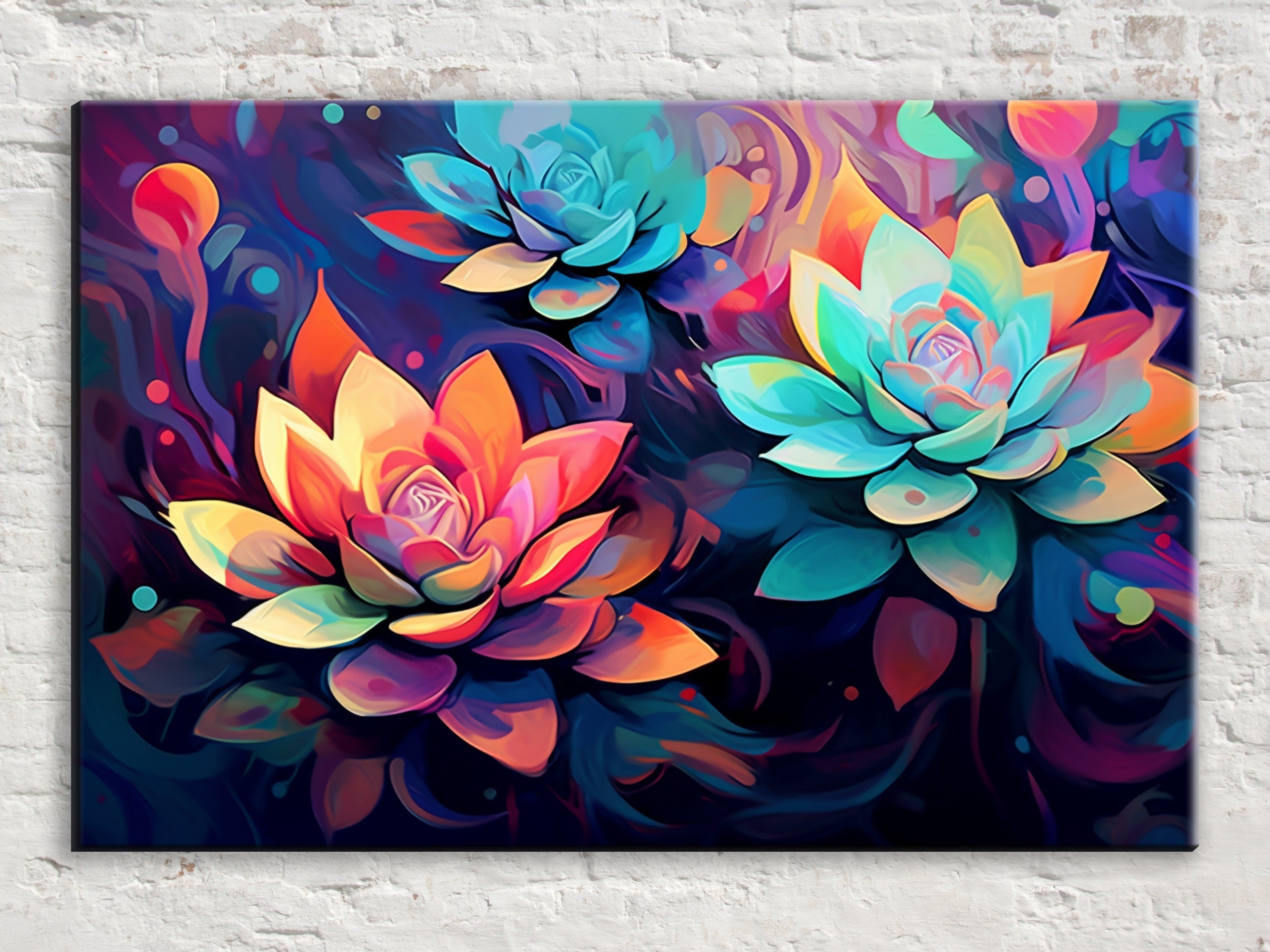 Succulent Wall Art – Modern Botanical Wall Print | Large Giclee Canvas, Gallery Ready