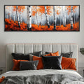 Birch Tree Wall Art - Panoramic Forest Landscape Art | Oversized Canvas Print, Ready to Hang