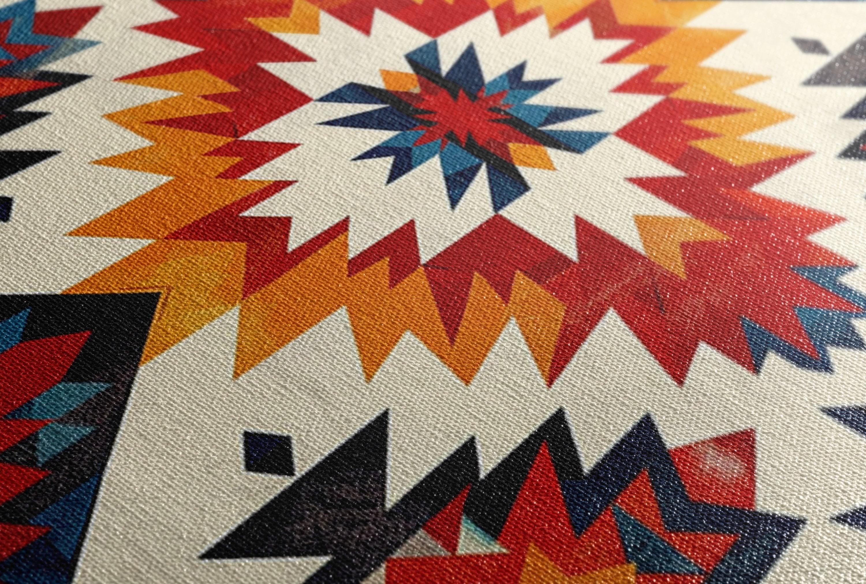 Southwestern Native American Wall Art – Ganado Print Canvas | Extra Large Gallery Wrapped
