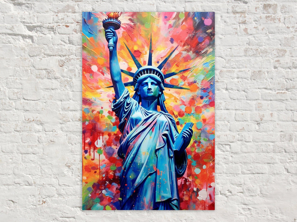 Statue of Liberty Canvas - Large American Wall Art Print | Patriotic Home Decor