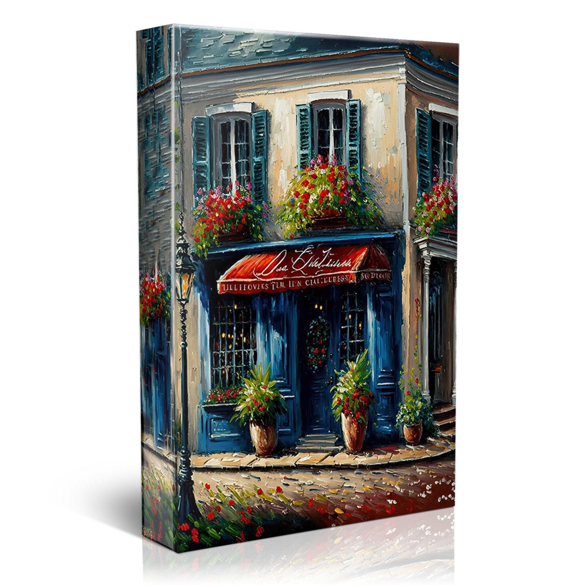 Paris Cityscape Painting – Vibrant Canvas Print With Wood Frame Painting
