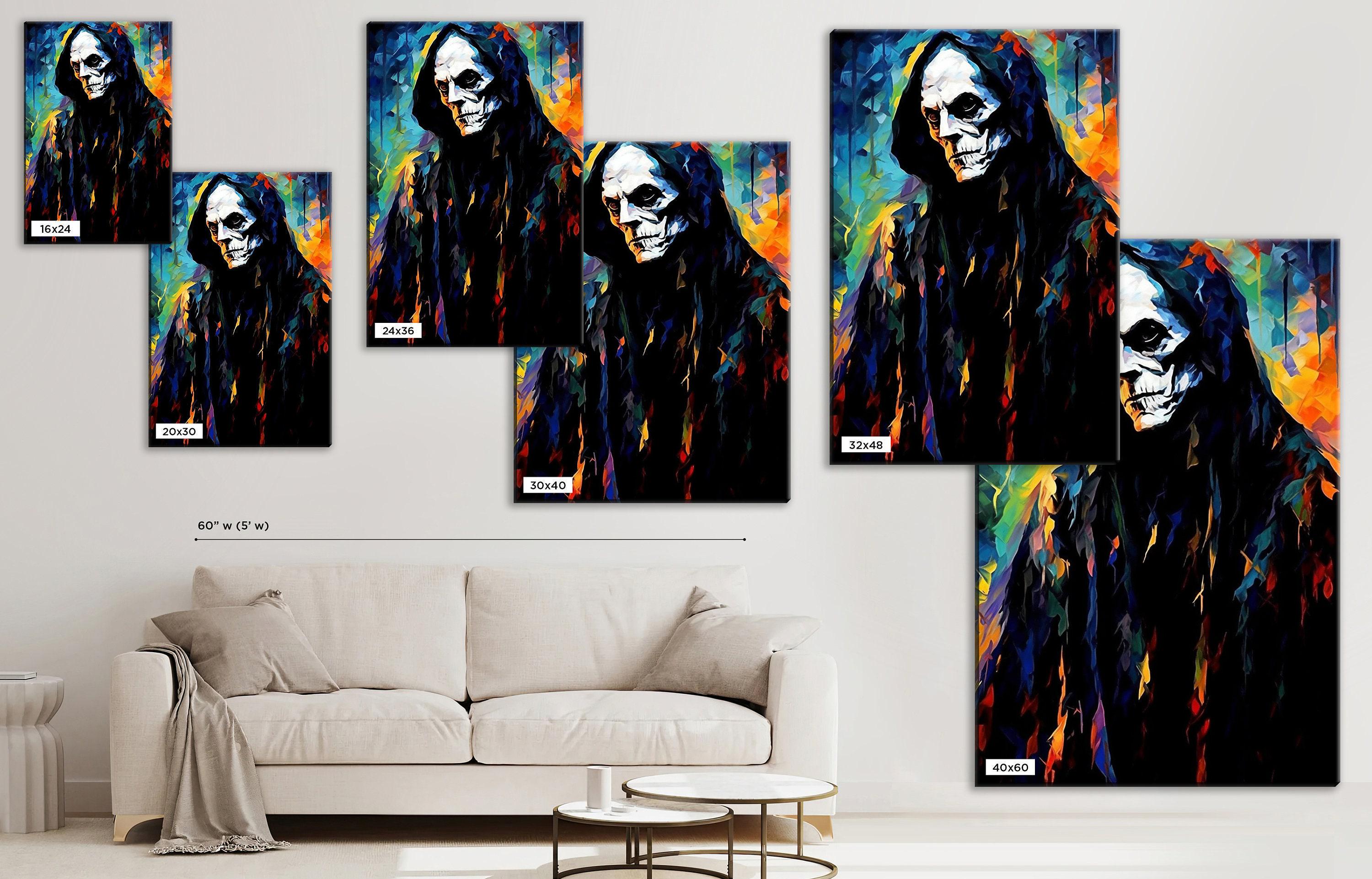 Halloween Ghoul Canvas | Scary Wall Art - Large Gallery Wrapped Print