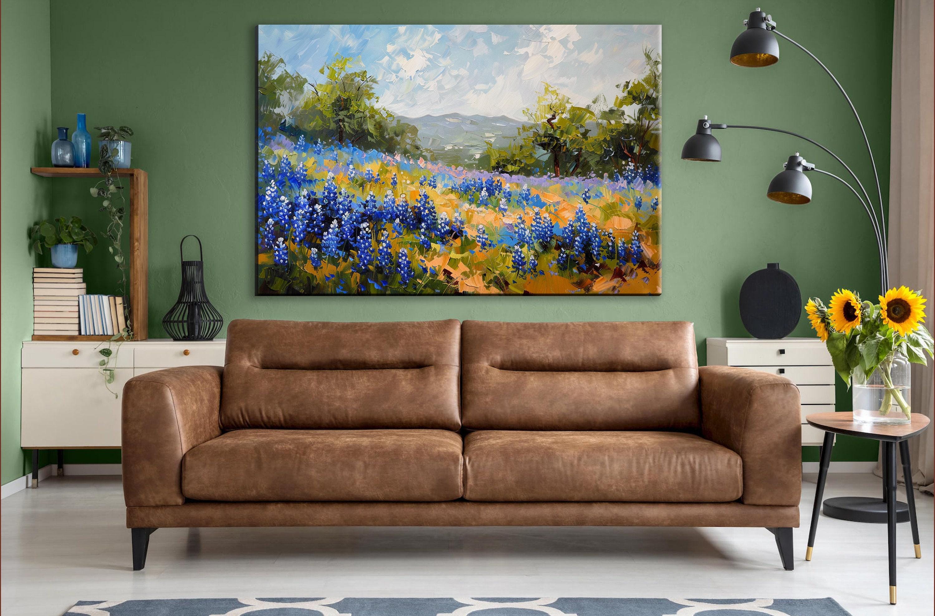 Texas Bluebonnet Art - Large Canvas Print | Gallery Wrapped, Ready to Hang