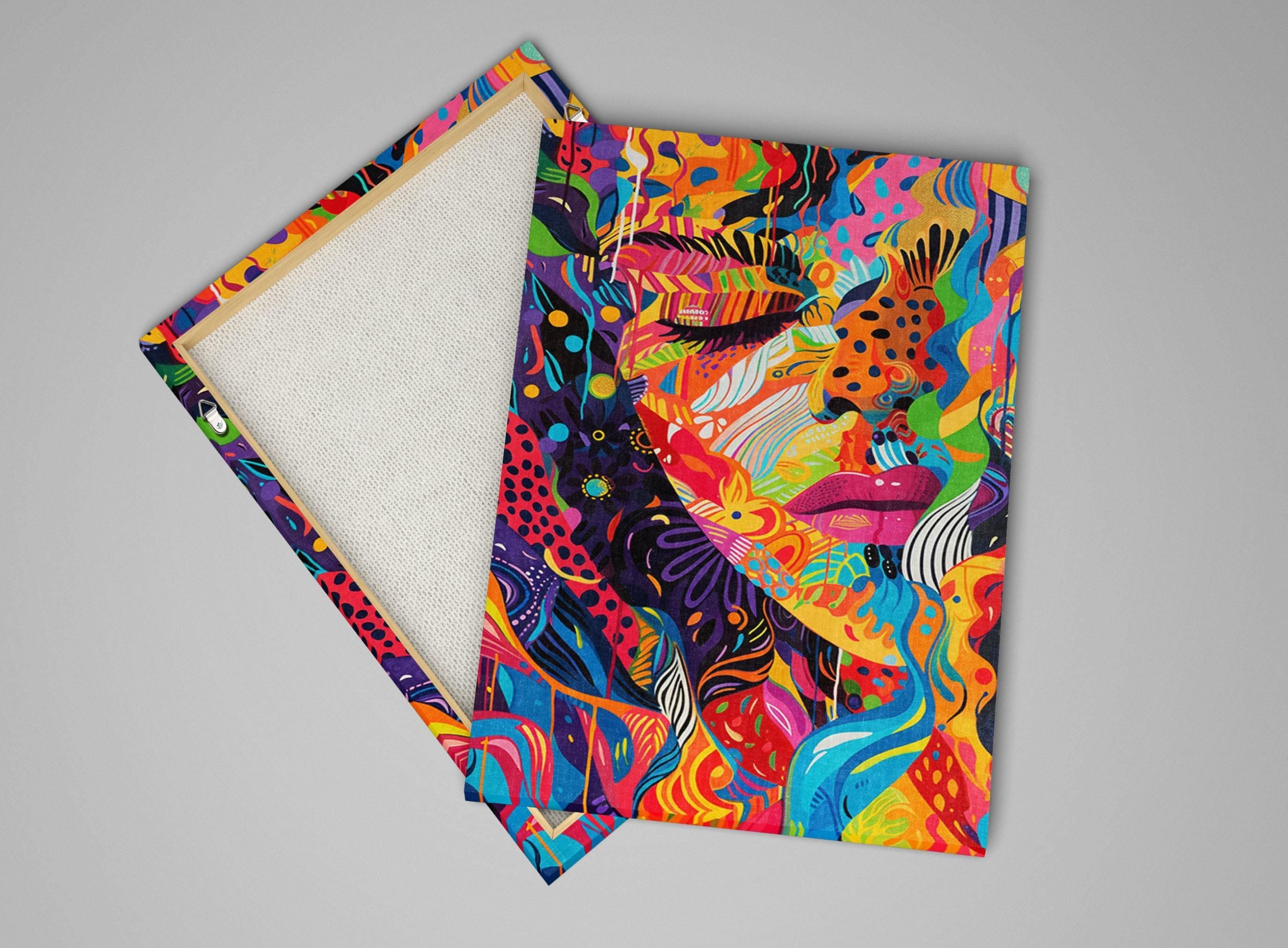 Colorful Abstract Artwork – Extra Large Canvas Art | Gallery Wrapped Canvas, Ready to Hang
