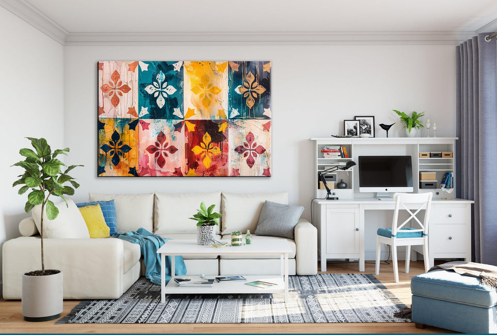 Spanish Colonial Wall Art – Rustic Wall Canvas | Extra Large Gallery Wrapped Canvas