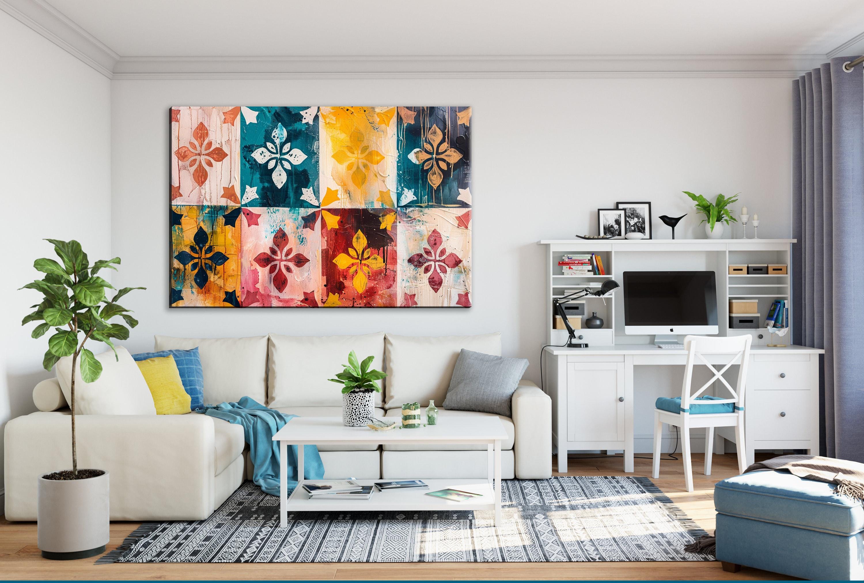 Spanish Colonial Wall Art – Rustic Wall Canvas | Extra Large Gallery Wrapped Canvas