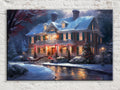 Christmas Canvas Art | Winter Wonderland Holiday Wall Decor - Scratch Resistant Extra Large Canvas Print