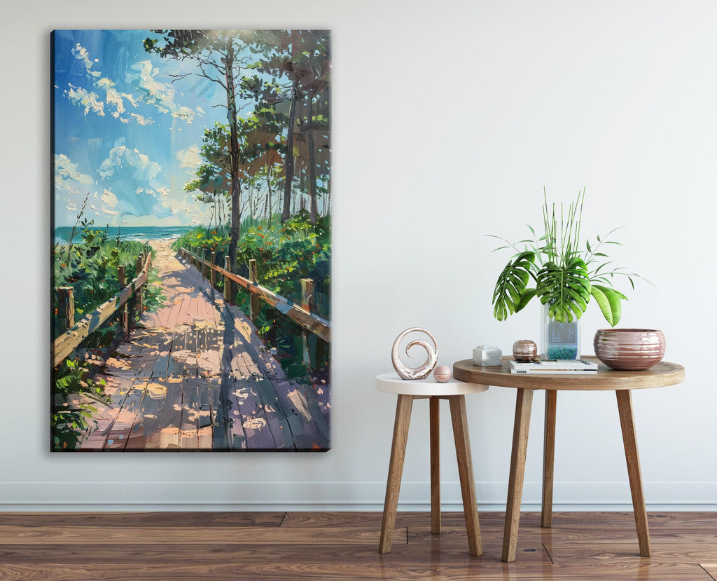 Beach Canvas Print - Coastal Wall Art | Gallery Wrapped Canvas Ready to Hang