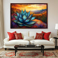 Succulent Agave Canvas | Extra Large Wall Art - Framed Succulent Art, Ready to Hang