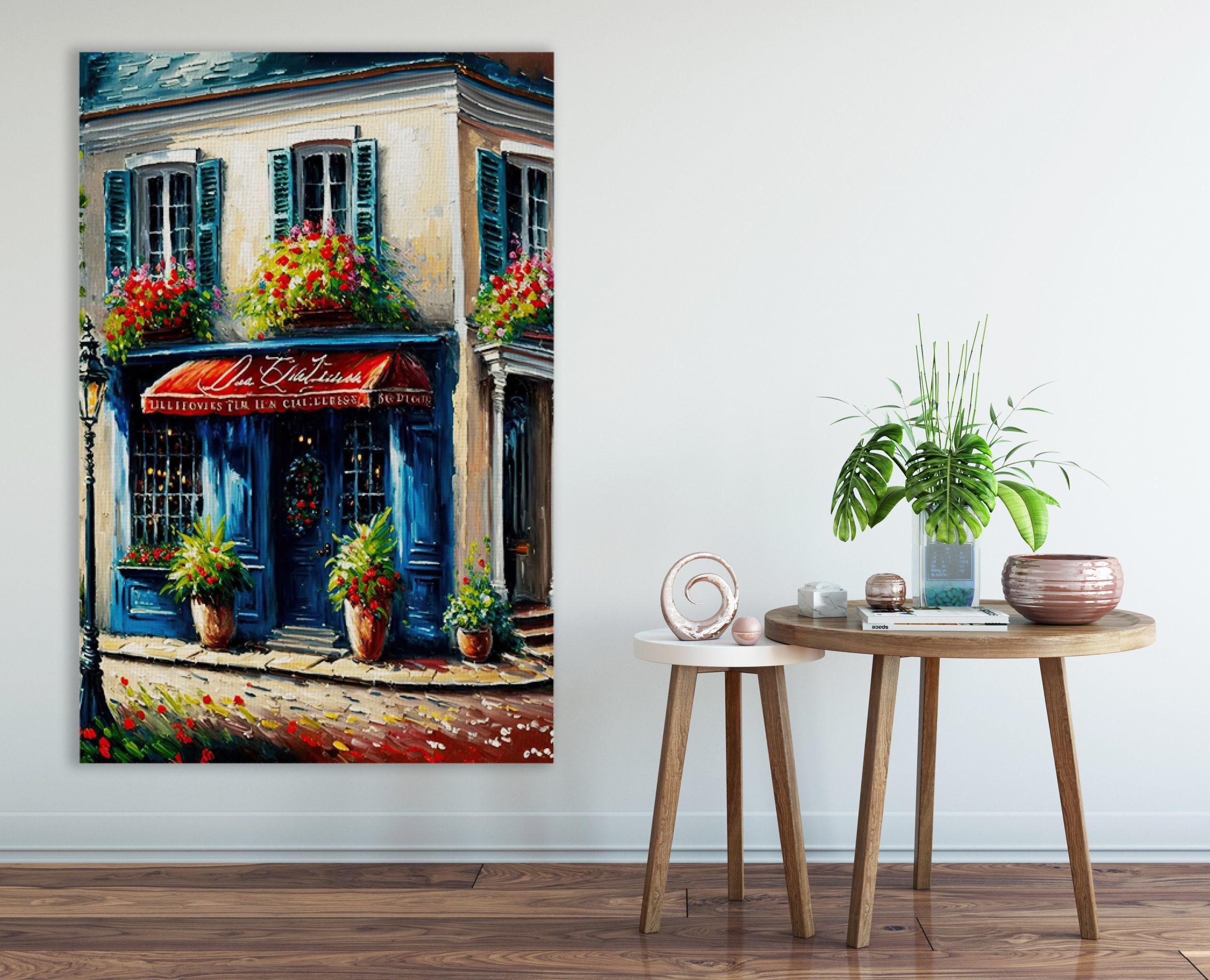 Paris Cityscape Painting – Vibrant Canvas Print With Wood Frame Painting