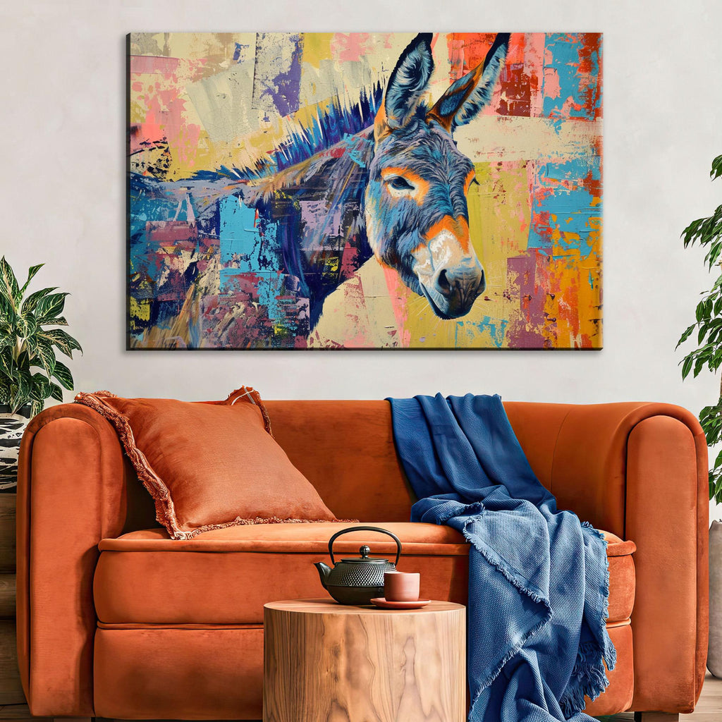 Donkey Pop Art - Large Canvas Art | Gallery Wrapped Canvas, Ready to Hang