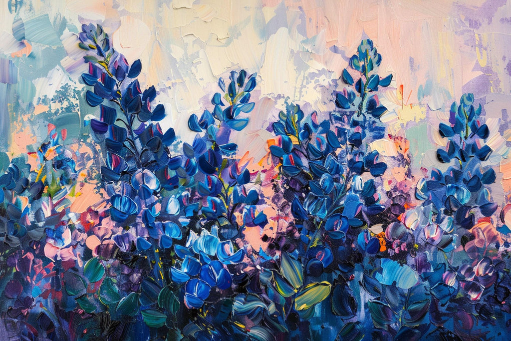 Texas Bluebonnet Art – Large Canvas Print | Gallery Wrapped Wildflower Canvas