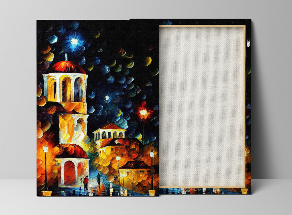 Athens Greece Canvas – High Quality Canvas Art Reproduction With Wooden Frame