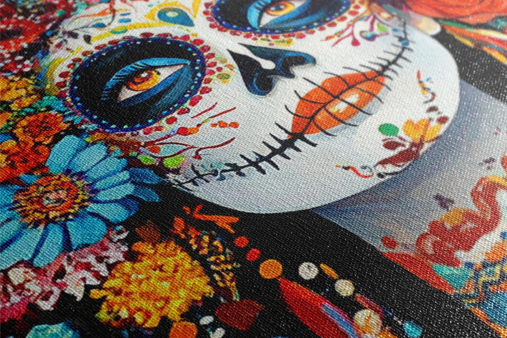 Dia de los Muertos Canvas - Panoramic Wall Art | Oversized Gallery Wrapped Latin Tradition Art