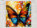 Butterfly Canvas Print – Vibrant Colorful Wall Art with Wooden Frame Canvas