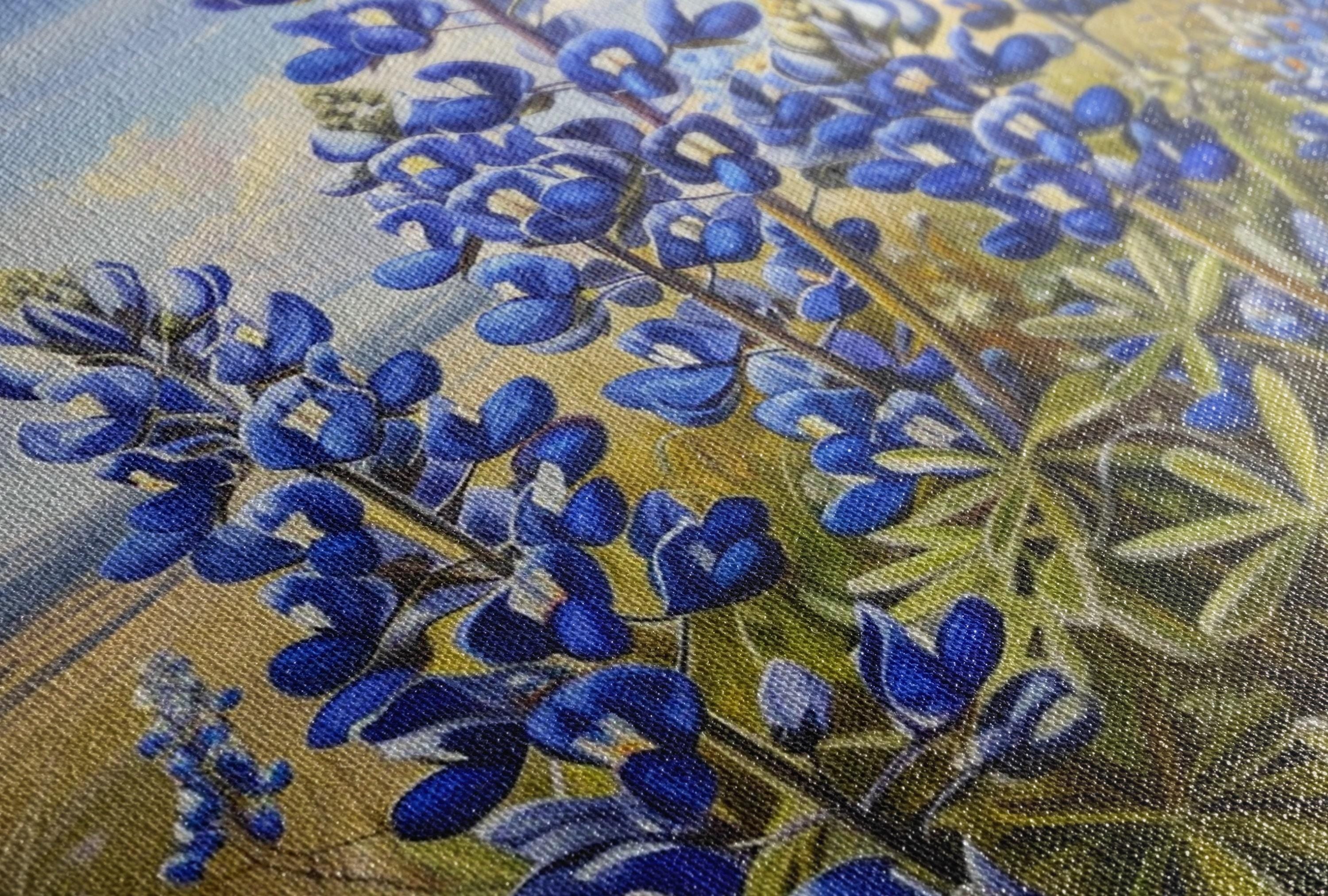 Texas Bluebonnet Art – Large Canvas Floral Wall Decor | Gallery Wrapped Canvas
