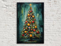 Bohemian Christmas Tree Art - Extra Large Canvas Print | Ready to Hang Gallery Wrapped
