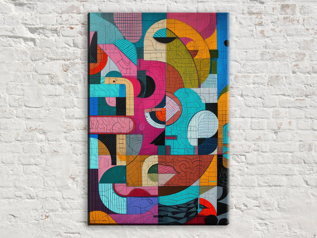 Brutalism Style Art - Large Canvas Art | Gallery Wrapped Canvas Ready to Hang