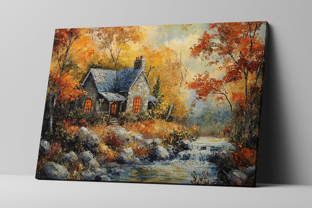Extra Large Wall Art – Fall Landscape Art | Gallery Wrapped Canvas, Ready to Hang