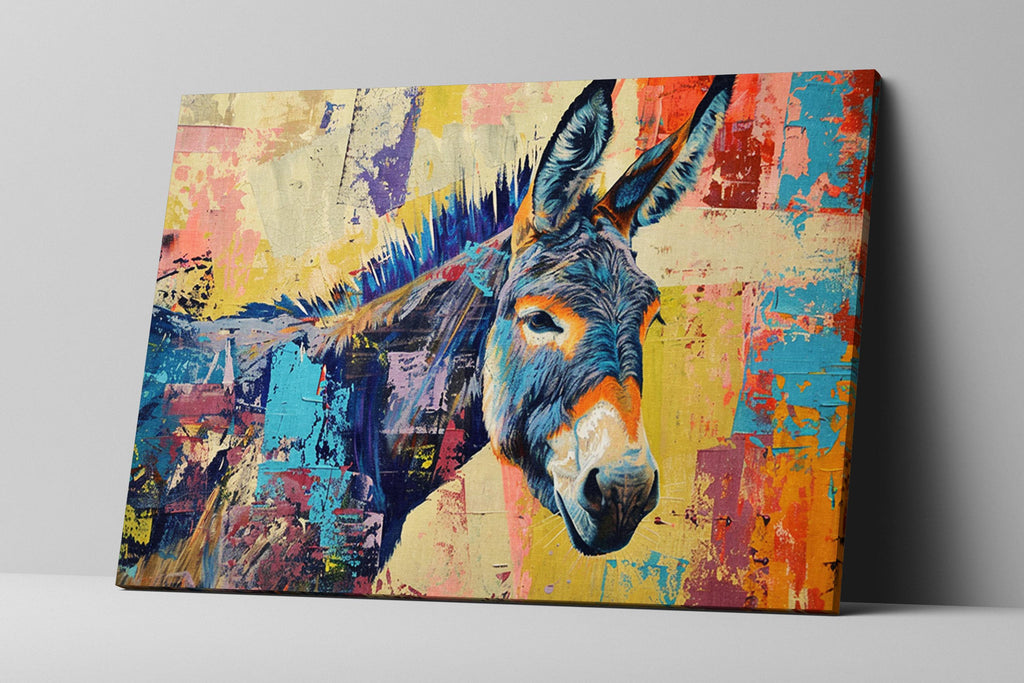 Donkey Pop Art - Large Canvas Art | Gallery Wrapped Canvas, Ready to Hang