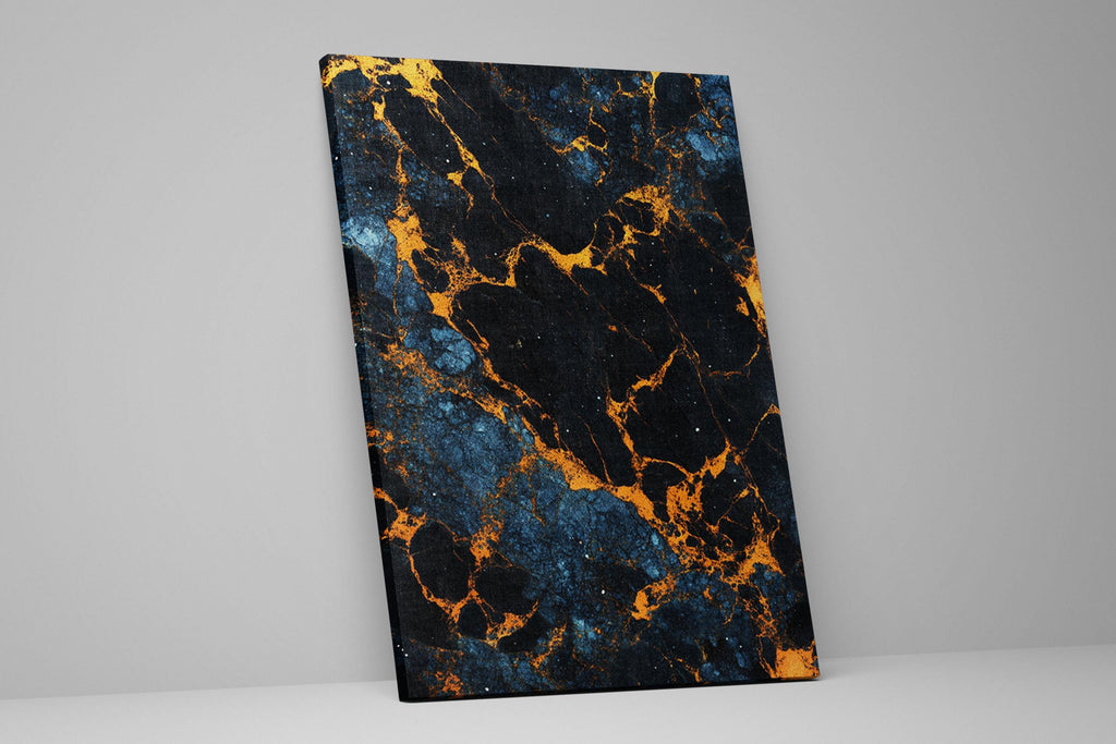 a picture of a black and yellow marble