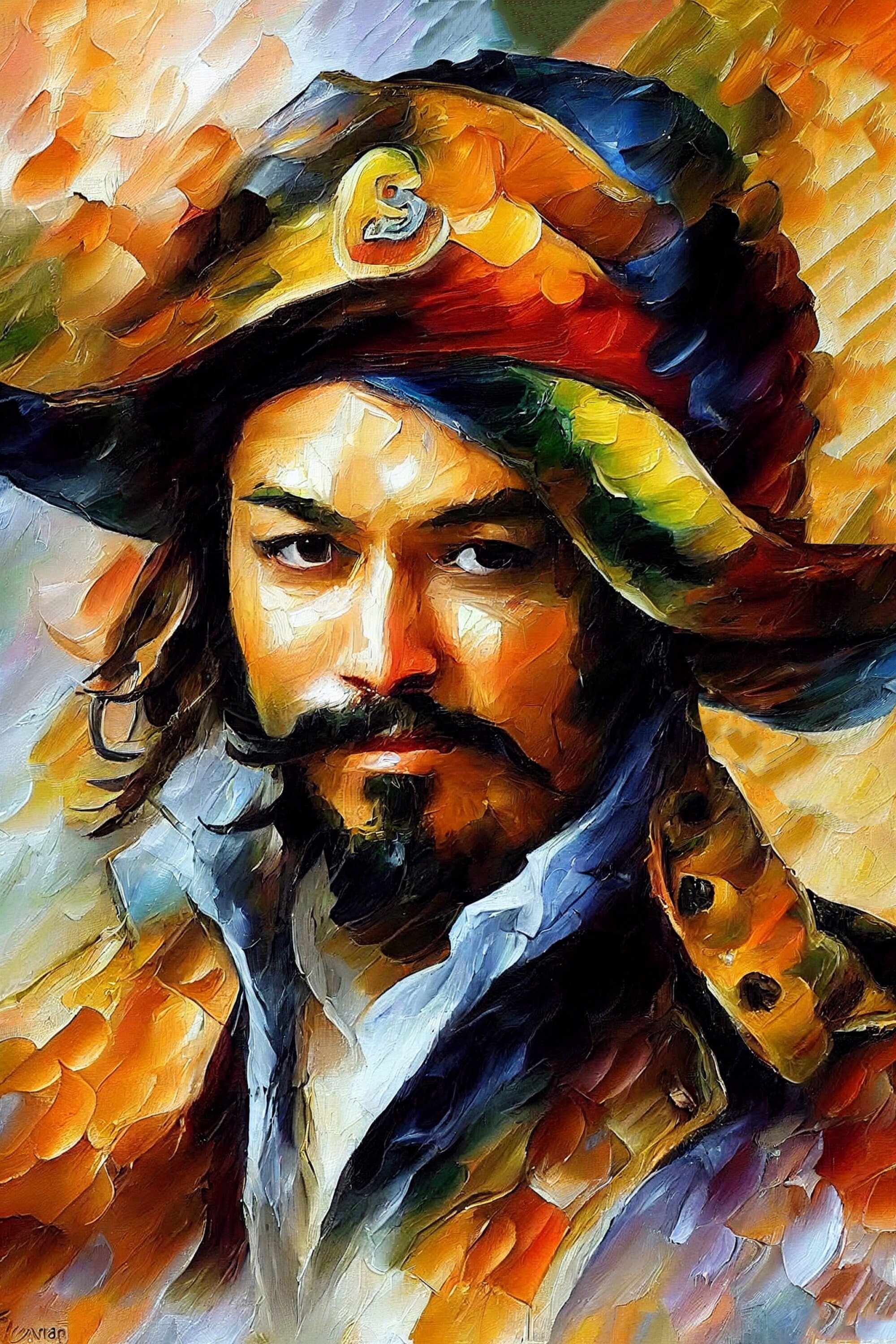 Spanish Conquistador Canvas | Oil Painting Reproduction with Vibrant Colorful Art