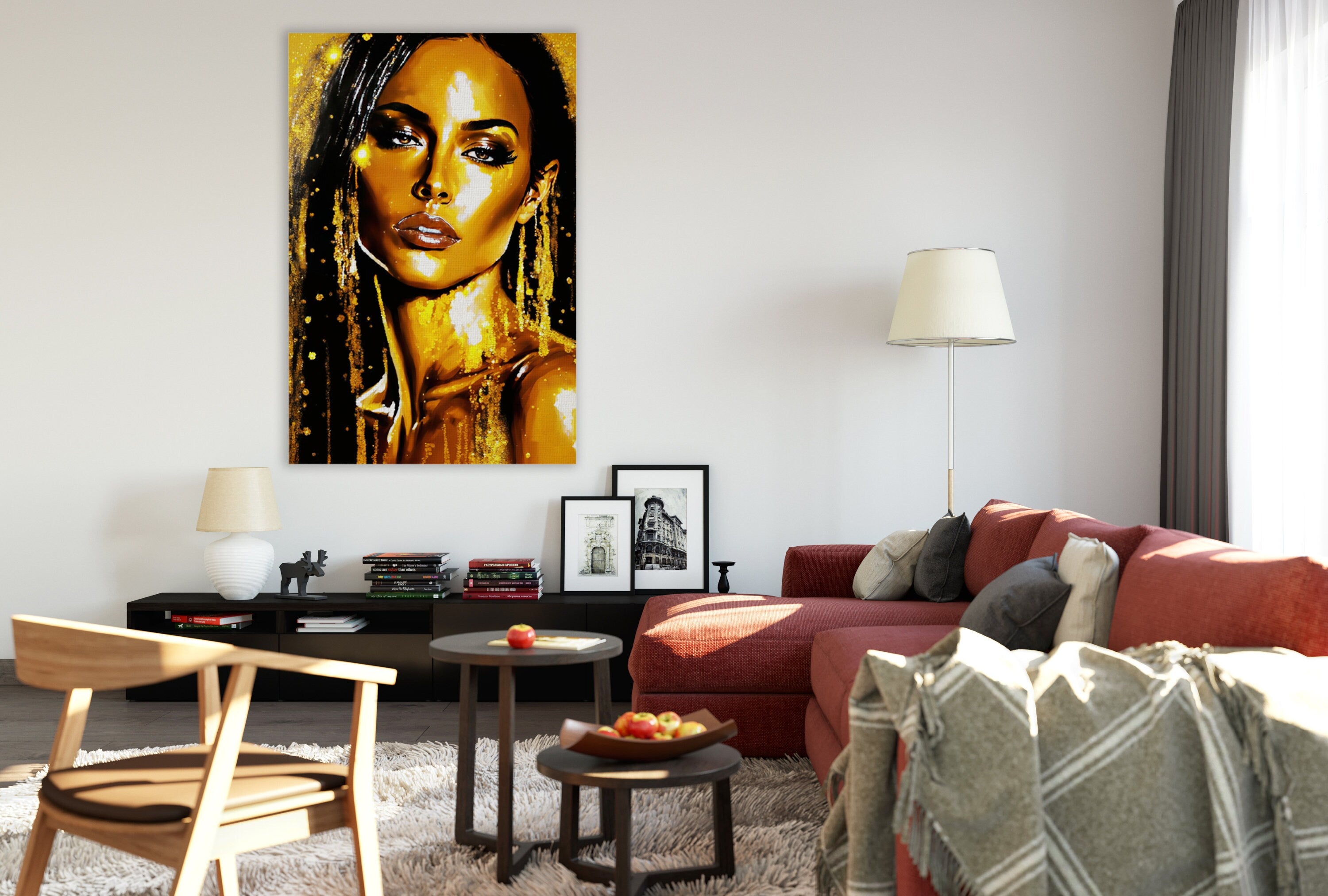 Black Female Art - Vibrant African American Canvas | Gallery Ready Wall Decor