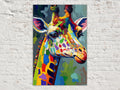 Giraffe Wall Art - Kids Room Canvas With Safari Theme Decor & Wildlife Lover Gift