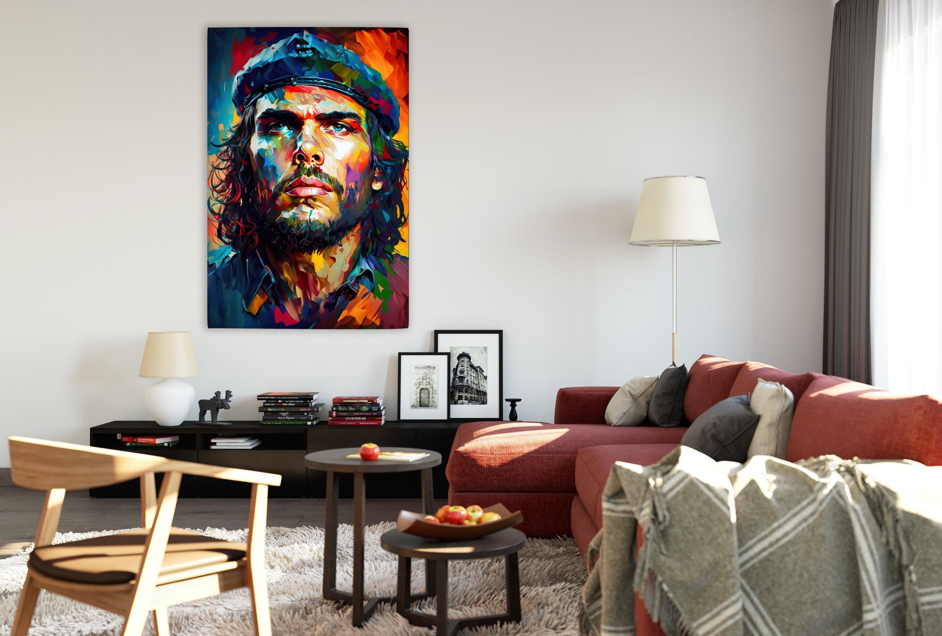 Che Guevara Portrait – Political Wall Decor | Gallery Wrapped Canvas, Ready to Hang