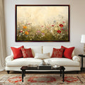Vintage Wildflower Canvas | Framed Wall Art | Classic Vintage Artwork with Soft Muted Tones