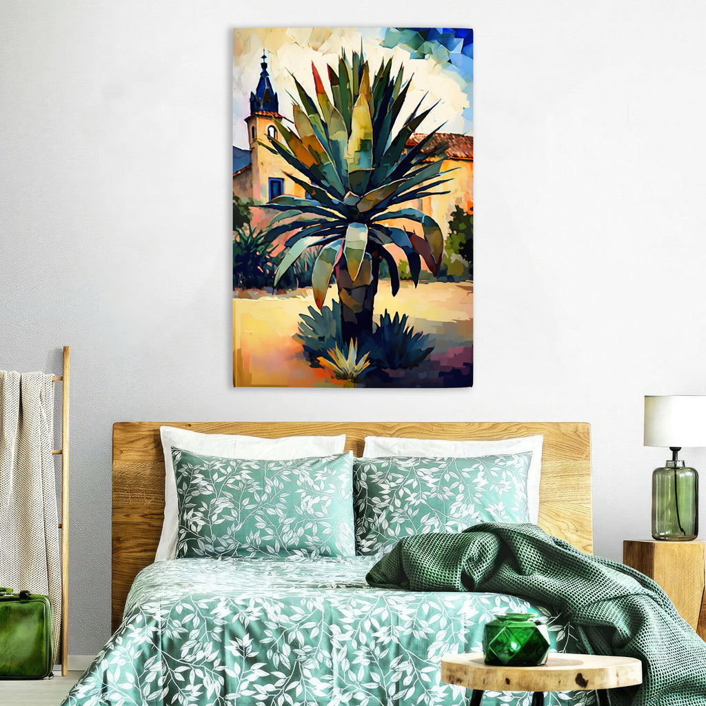 Cactus Desert Canvas | Large Giclee Art Print - Southwest Wall Art Decor