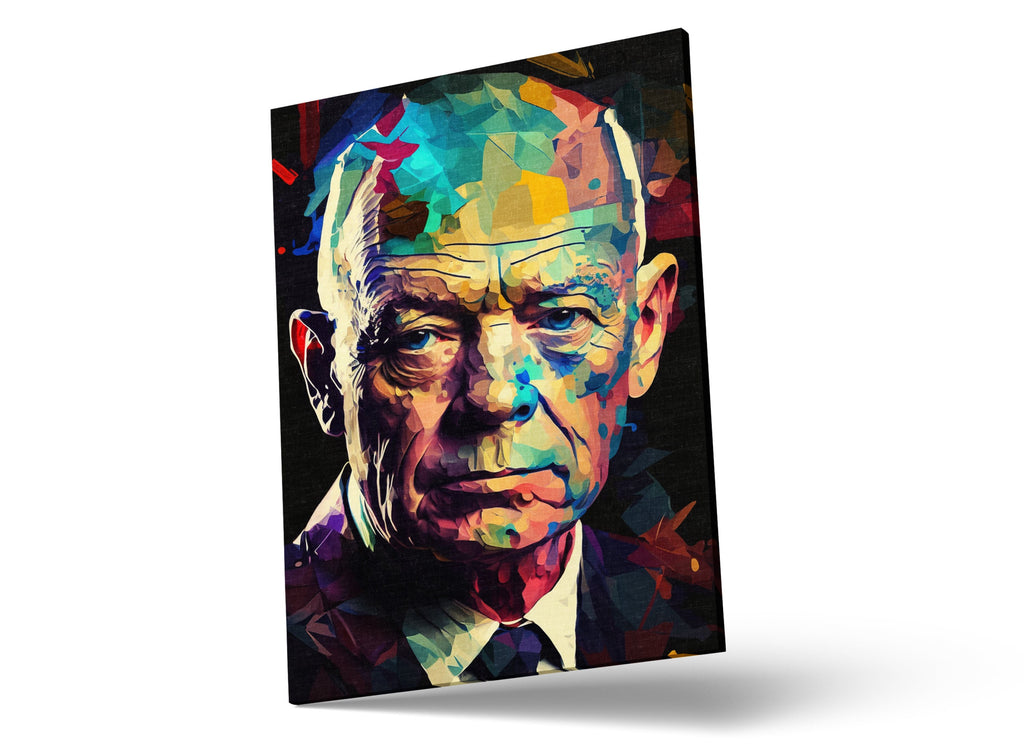 Eisenhower Canvas Art – Historical Wall Art | Military Leader Print on Gallery Wrapped Canvas