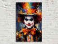 Halloween Creepy Clown Art - Large Gallery Wrapped Canvas | Spooky Wall Decor