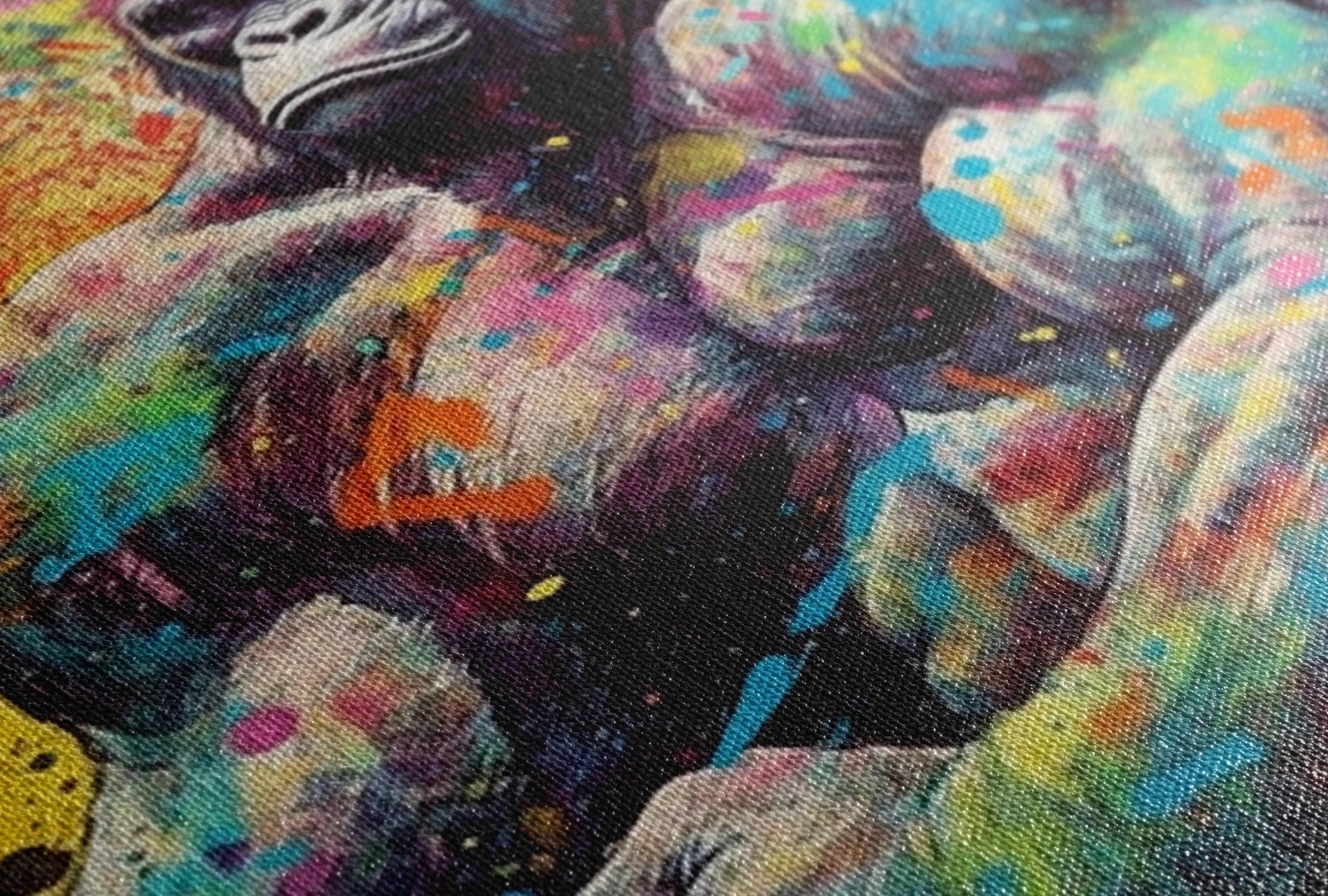 Muscle Gorilla Art – Vibrant Gym Wall Art Canvas | Gallery Wrapped, Ready to Hang
