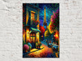 Paris Eiffel Tower Painting – Vibrant Paris Cityscape Print | Gallery Ready Canvas Art
