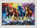 Wild Horses Wall Art - Extra Large Gallery Wrapped Canvas with UV Coating