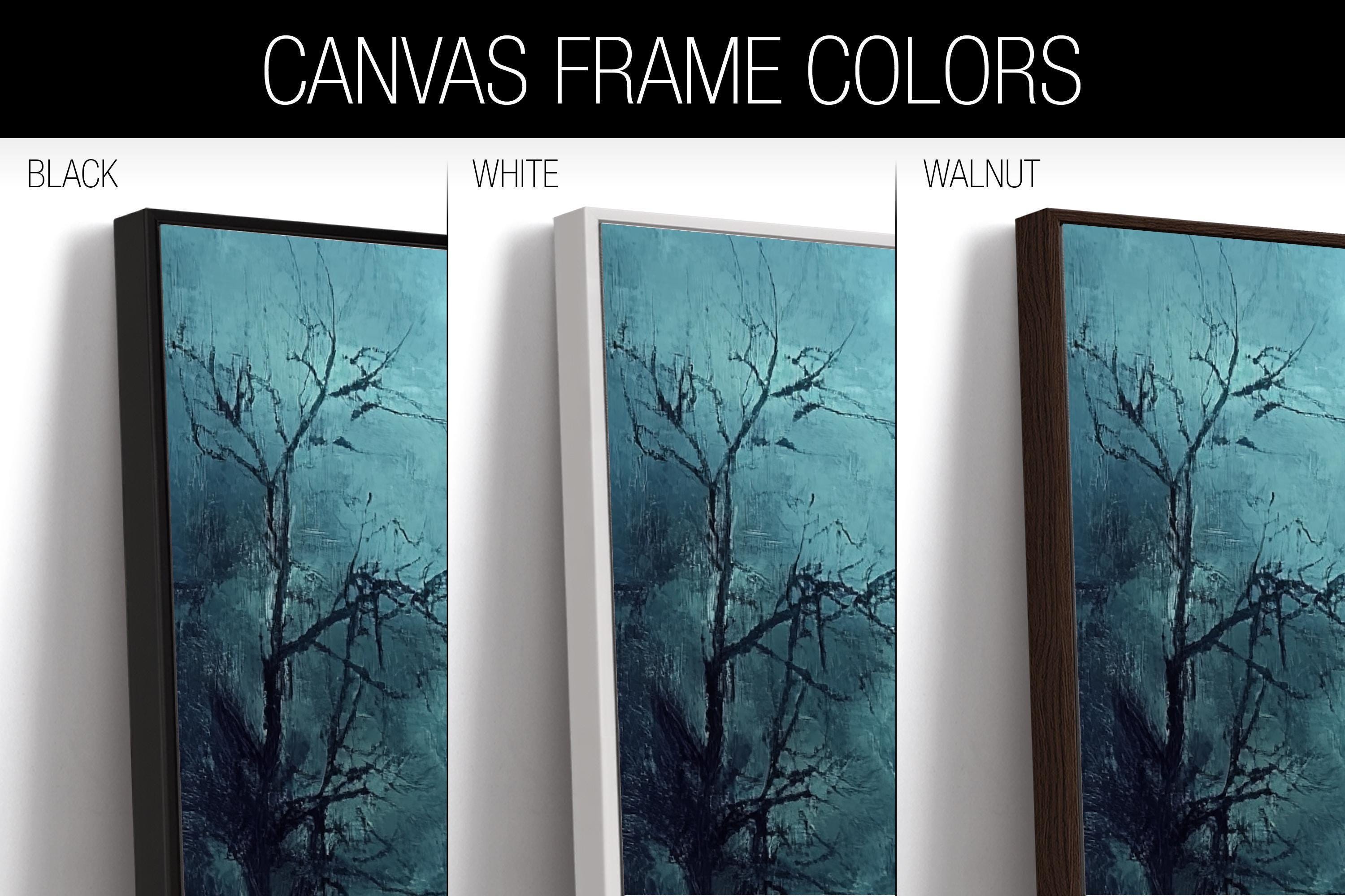 Haunted House Wall Art – Spooky Halloween Decor | Extra Large Framed Canvas