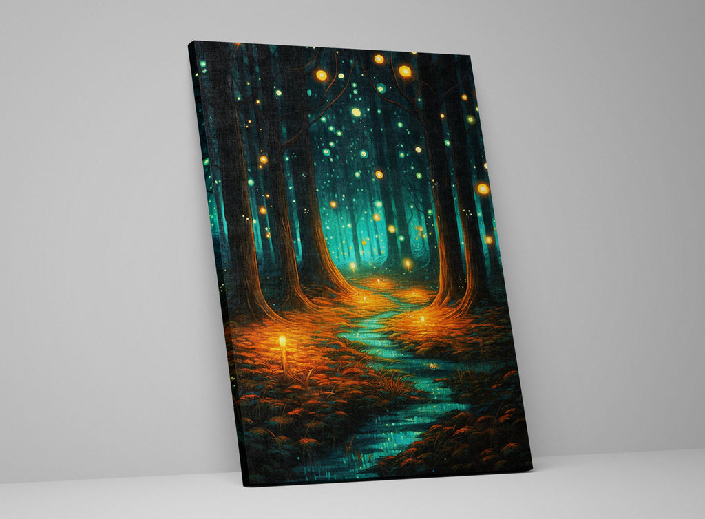 Magical Forest Canvas - Enchanted Woodland Wall Art | Gallery Wrapped Canvas Print