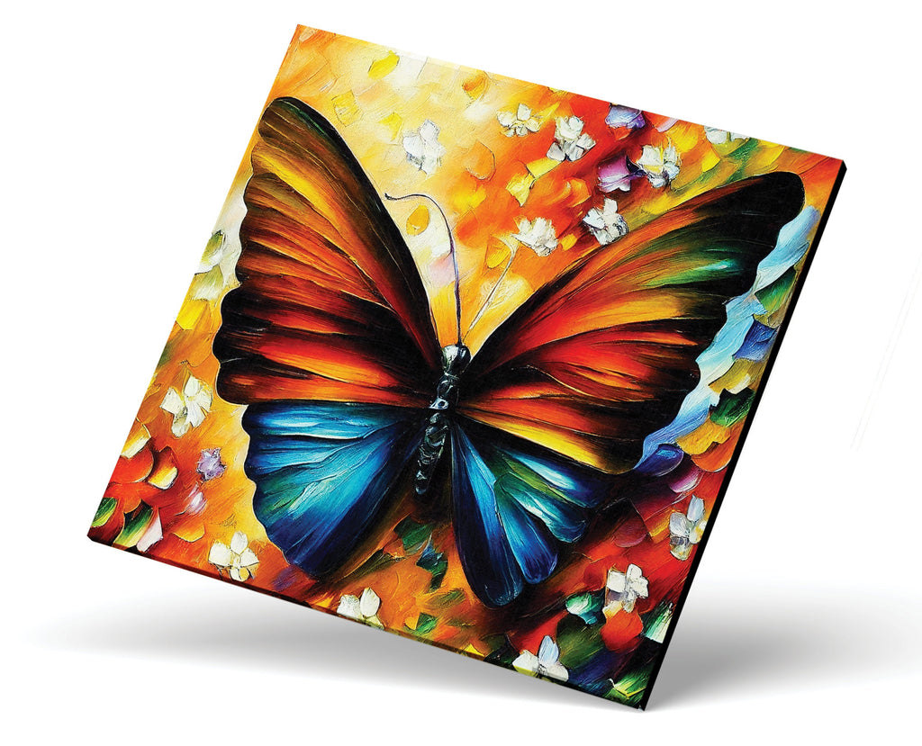 Butterfly Canvas Print – Vibrant Colorful Wall Art with Wooden Frame Canvas