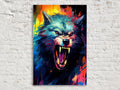 Werewolf Halloween Wall Art | Large Spooky Canvas Print – Full Moon Horror-Themed Wall Decor