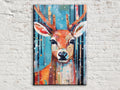 Reindeer Canvas Art - Festive Holiday Wall Decor | Extra Large Giclee Print