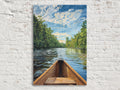 Canoe Wall Art – Large Canvas Art | Tranquil Waters Canvas, Gallery Wrapped