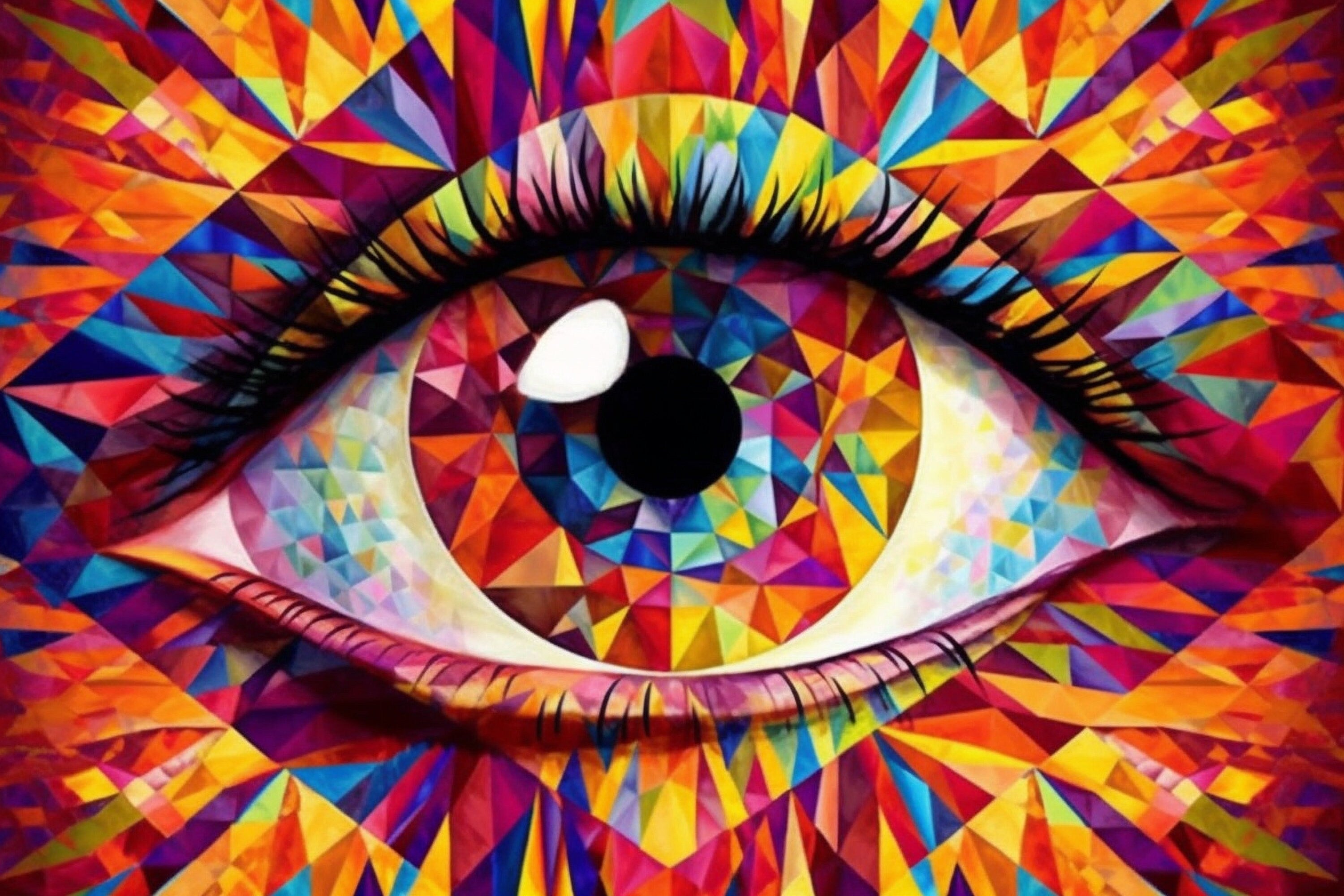 Psychedelic Canvas Art – Third Eye Painting with Vibrant Colors & Trippy Home Decor
