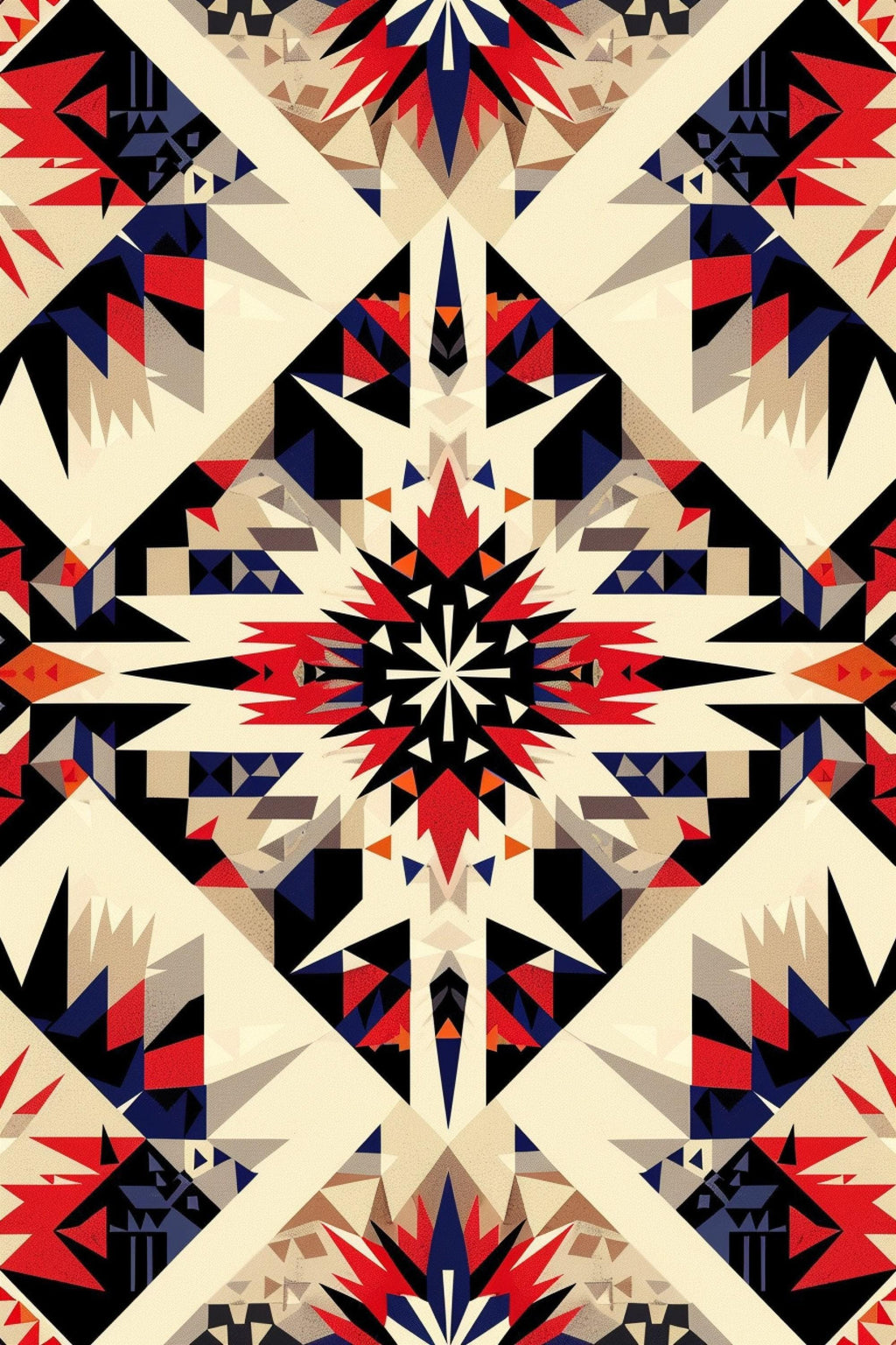 Native American Canvas Art - Large Native Canvas Tribal Pattern Decor | Ready to Hang Gallery Wrapped