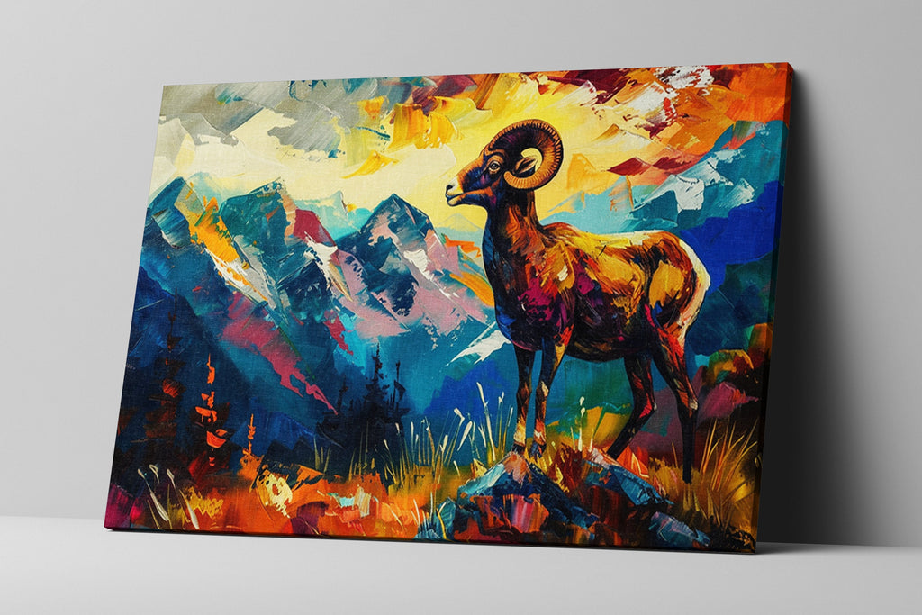 Bighorn Sheep Canvas | Large Wildlife Wall Art - Gallery Wrapped, Ready to Hang